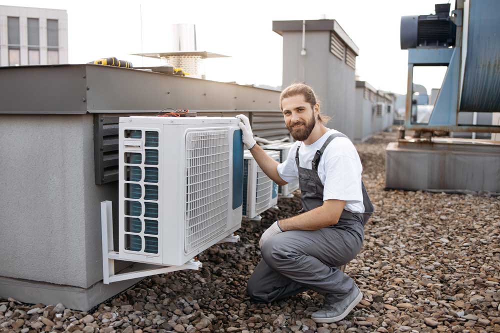Technicians working