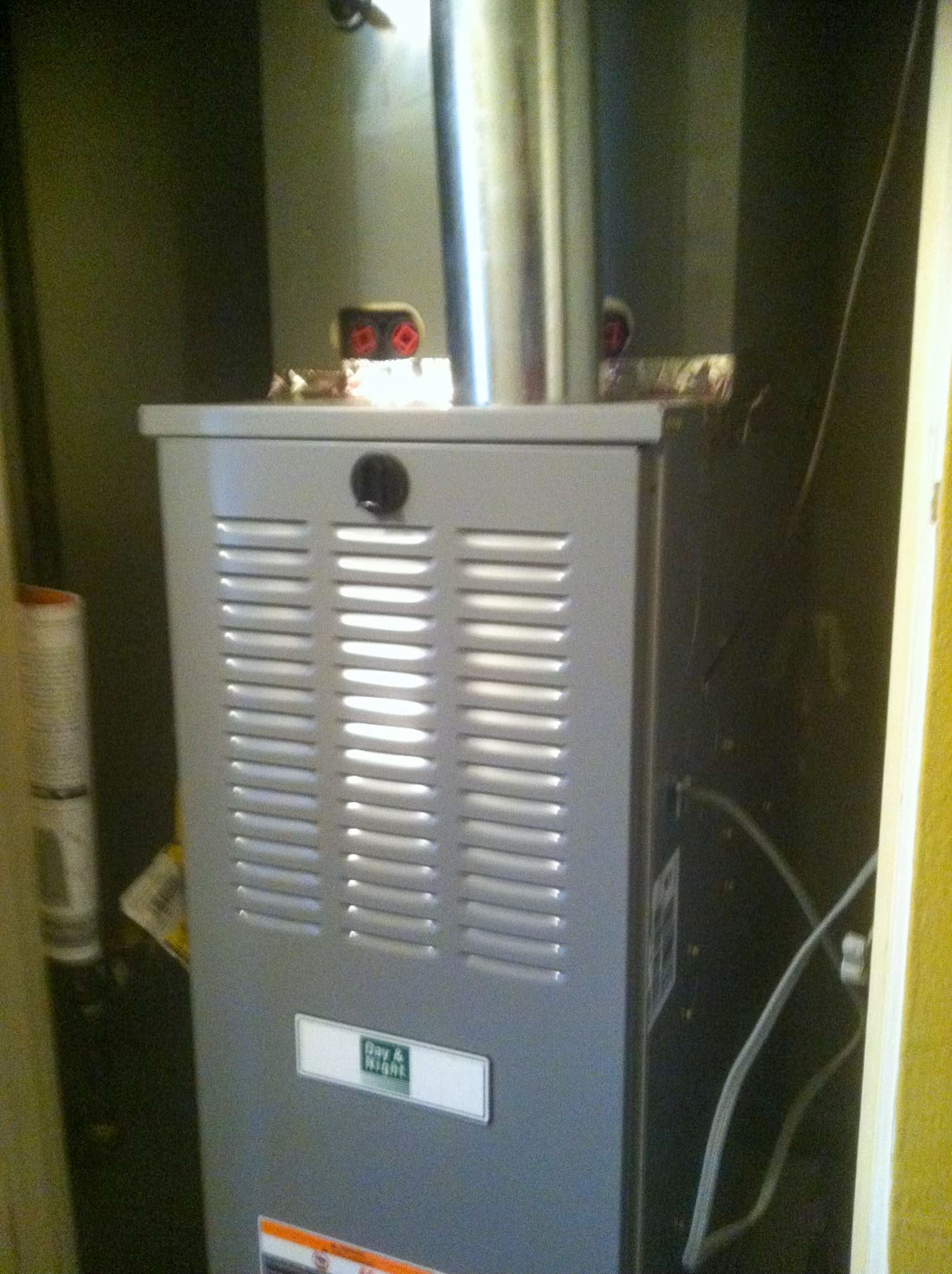 Indoor HVAC unit installation