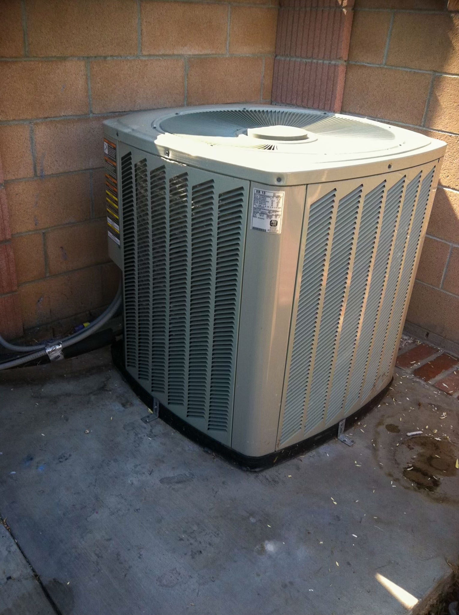 Interior HVAC installation