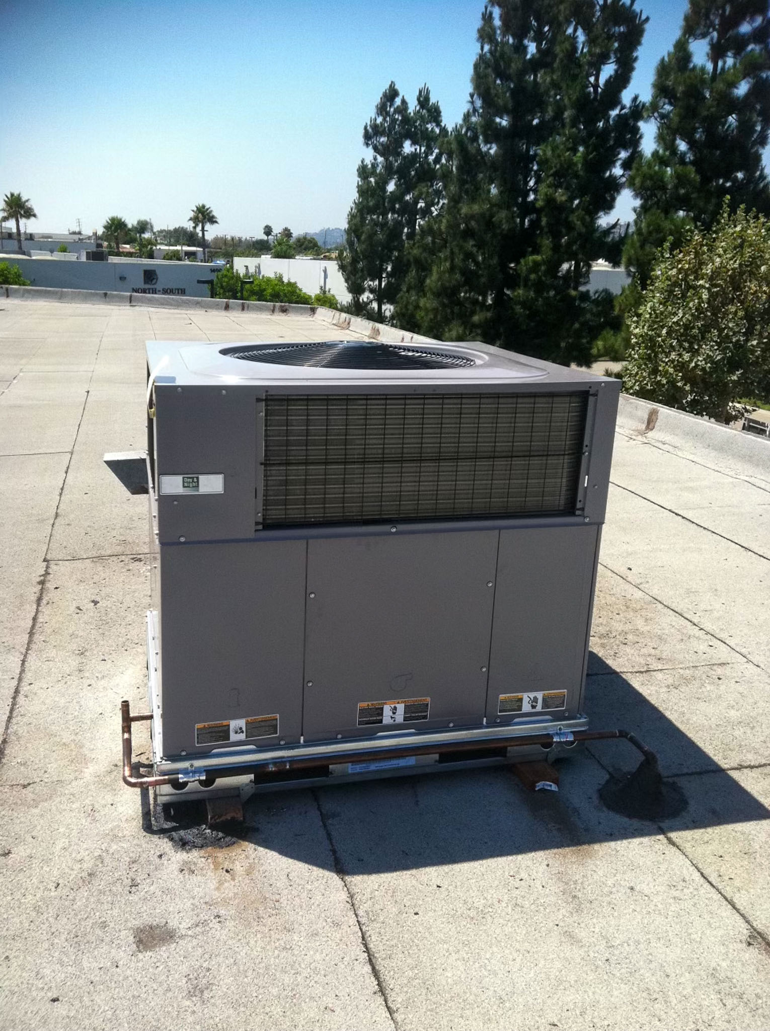Modern outdoor AC unit