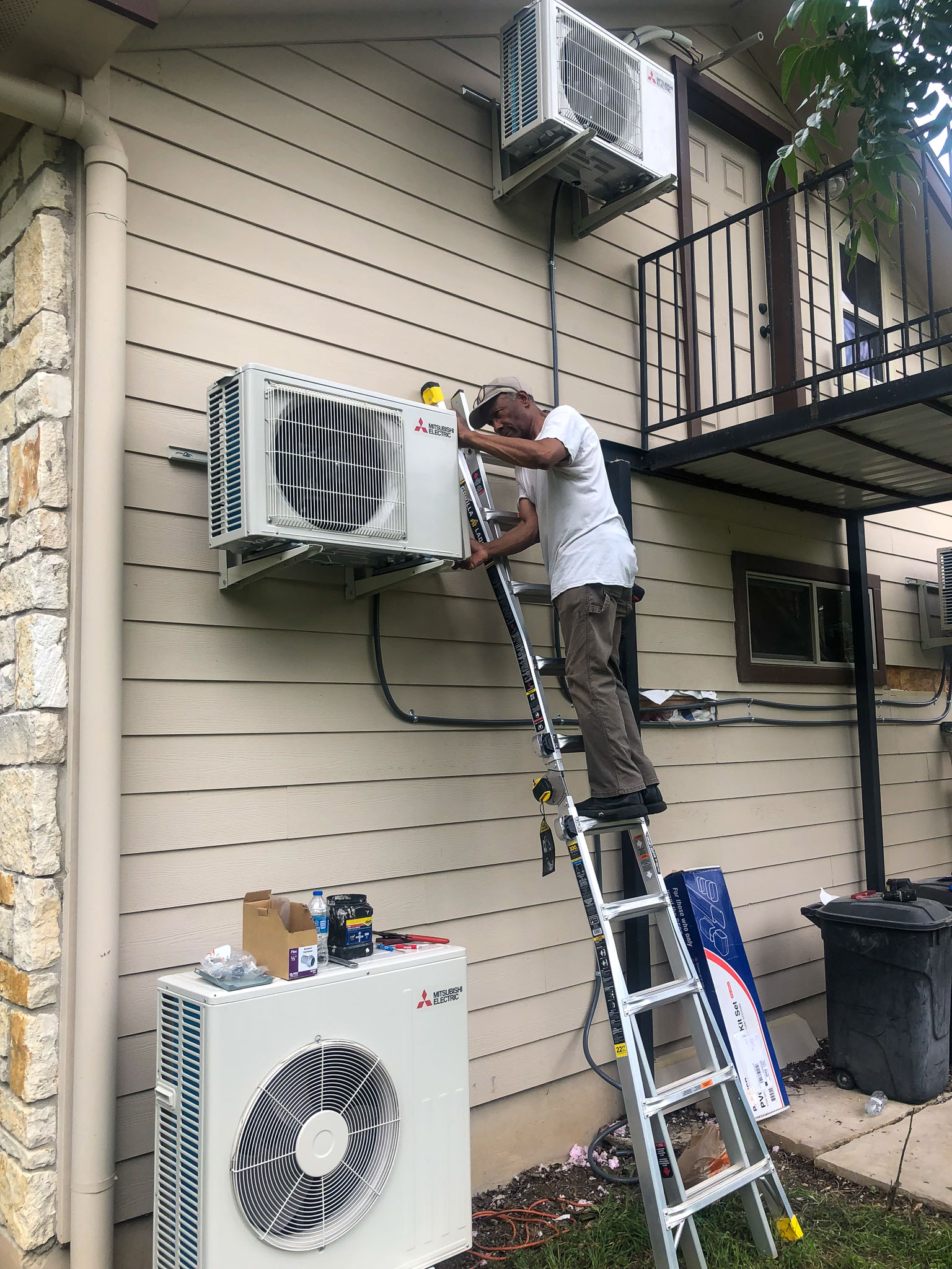 Satisfied HVAC customer